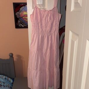 Sunday Best Light Pink Gathered Dress